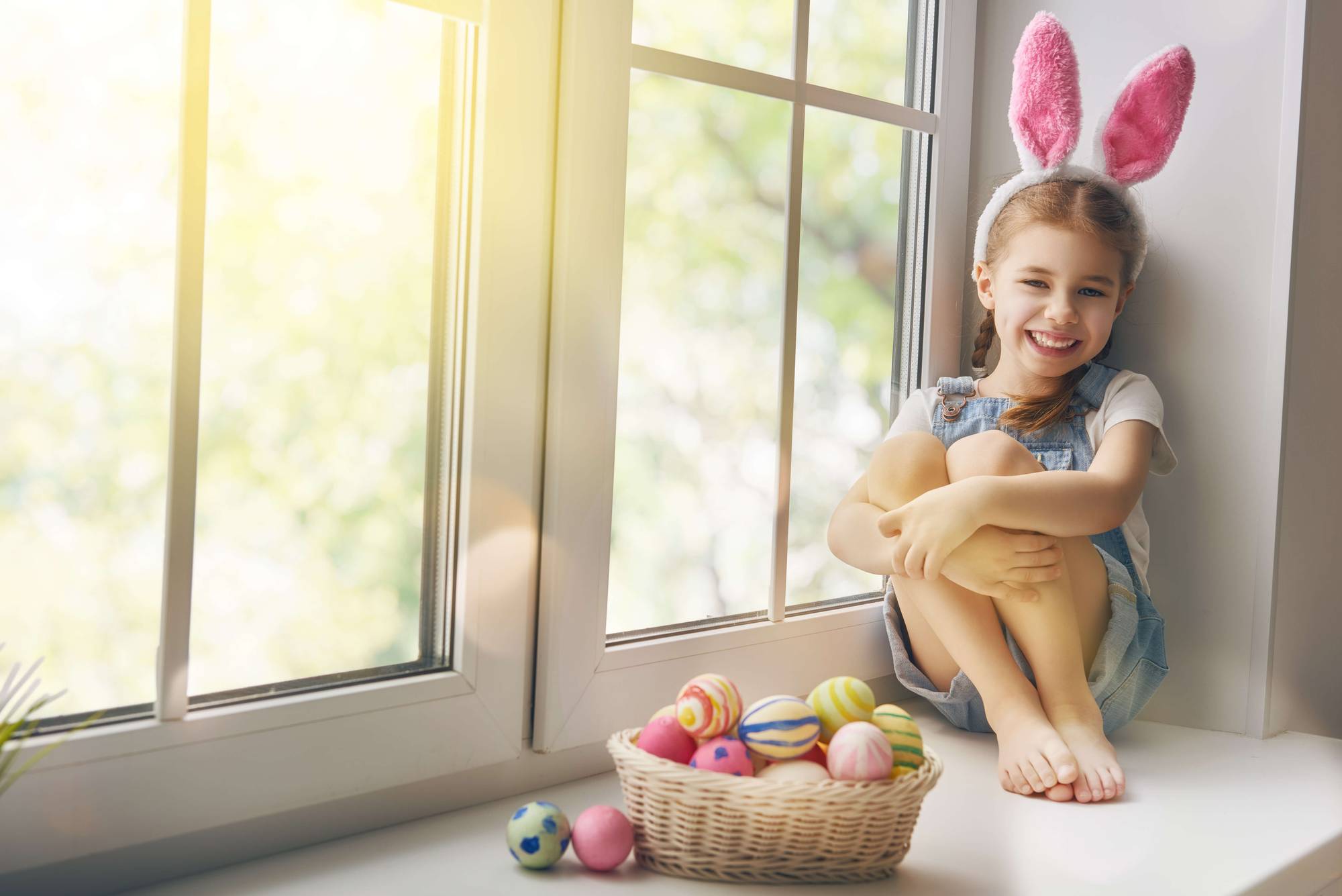 deco de paques en famille
