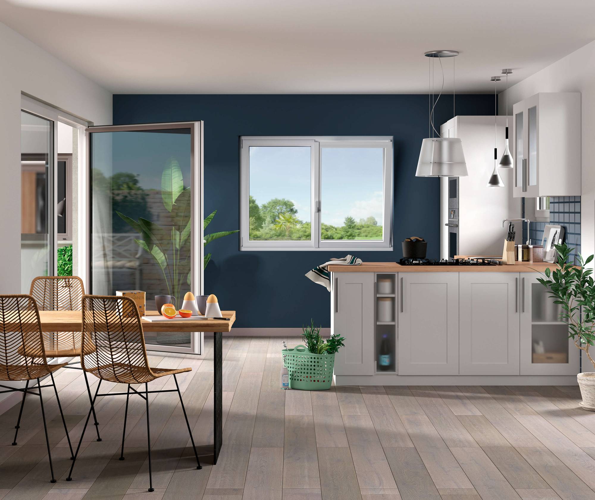 Fenêtres TRYBA PVC ambiance cuisine